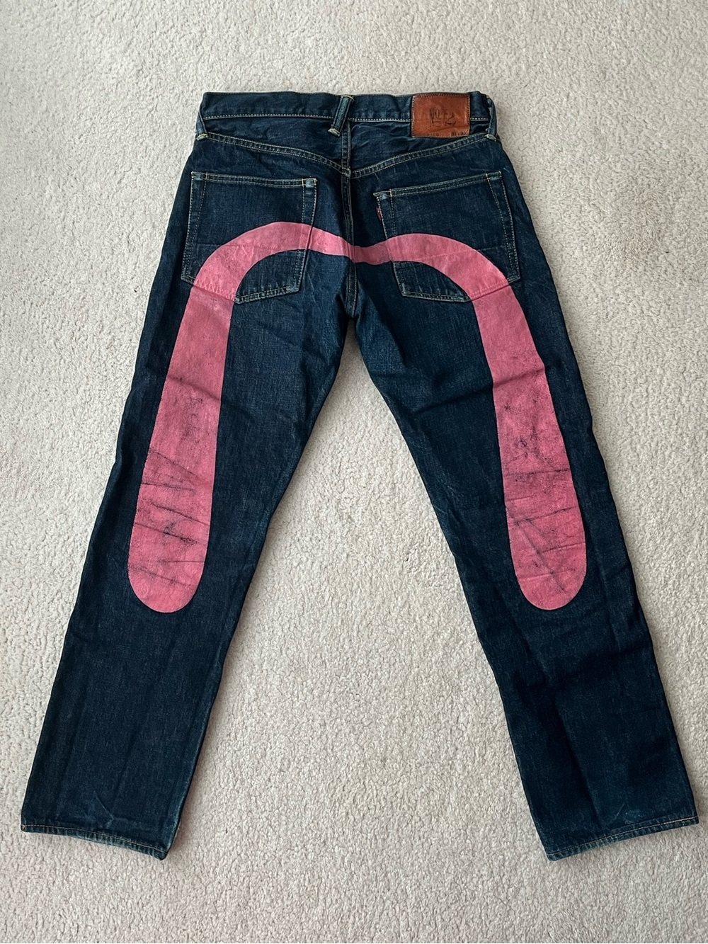 Evisu Daicock Wide Leg Jeans